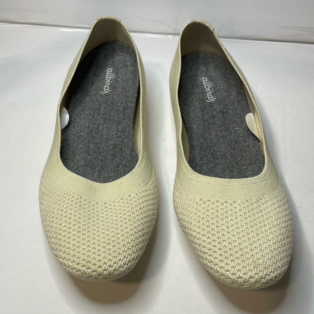 ALLBIRDS Tree Breezers Ballet Flats Limited
Edition Cream Hush Size 10